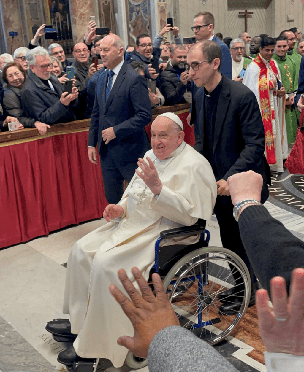 Pope Francis after mass Jan 26, 2025